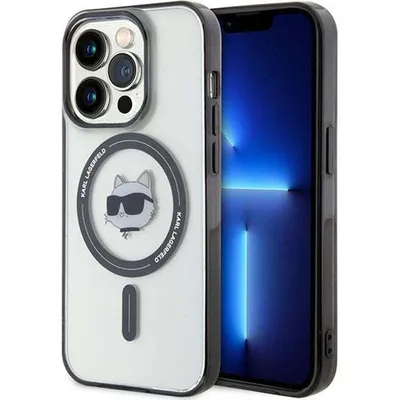 Immagine prodotto di Karl Lagerfeld Klhmp15Xhchnotk Custodia rigida trasparente per Iphone 15 Pro Max 6.7 Iml Testa di Choupette Magsafe