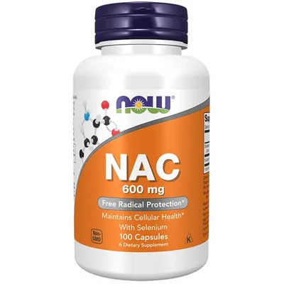 Produktbild von N-Acetyl Cystein 600 mg 100 Kapseln Now Foods