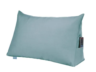 Immagine prodotto di Cuscino per la schiena | cuscino da lettura per letto e divano | turchese | 70 x 40 x 20 cm | robusto cuscino per la seduta del letto | XDREAM