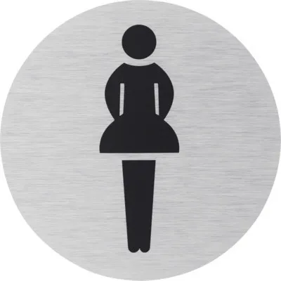 Produktbild von Klebeschild WC Damen" Ø 75 mm"