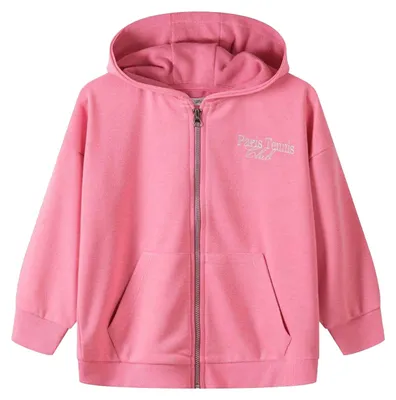 Produktbild von Minoti - Kapuzenpullover für Mädchen, Durchgehender Reißverschluss MN732 (116) (Pink)