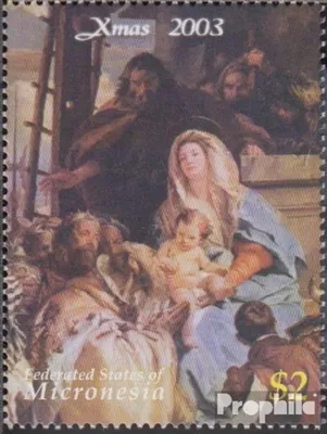 Produktbild von Briefmarken Mikronesien 2003 Mi 1480 (kompl.Ausg.) postfrisch Weihnachten Gemälde