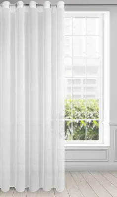 Ösenvorhang Rebecca, weiß, 135x250 cm, 100% Polyester