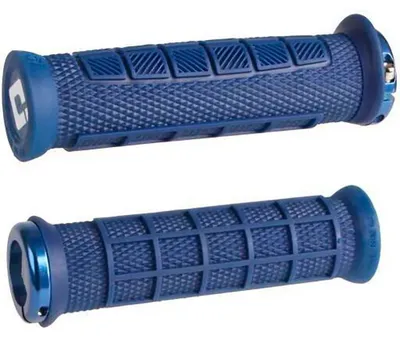 Immagine prodotto di ODI Manopole MTB Elite Pro Lock-On 2.1, Colore:Navy/Blu