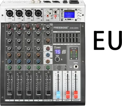 Zdjęcie produktu dla Mikser audio, funkcja USB, Bluetooth, karaoke, 6 kanałów