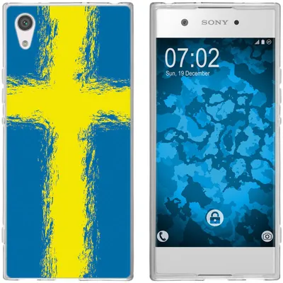 Produktbild von PhoneNatic Case kompatibel mit Sony Xperia XA1 Silikon-Hülle WM Schweden M12
