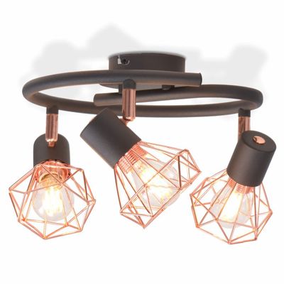 vidaXL Lampa sufitowa z 3 żarówkami LED 12 W