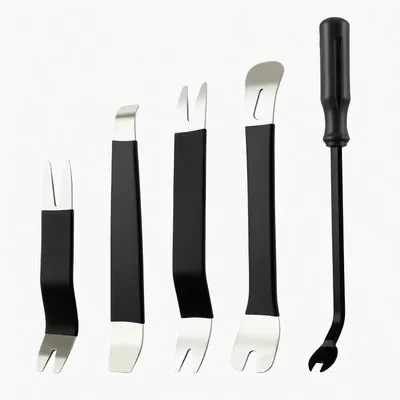 Produktbild von Werkzeugset Auto 5-teilig, Schwarz, Multifunktional, Robustes und Langlebiges Material