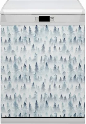 Produktbild von Magnet für Spülmaschine Abwaschbar 60x70 cm Magnet für Spülmaschine Magnetmatte Dekor - Nebliger Wald