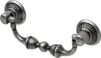 Produktbild von Hettich Möbelgriff Zinkdruckguss silber 30 x 65 x 15 mm - 1 Stück