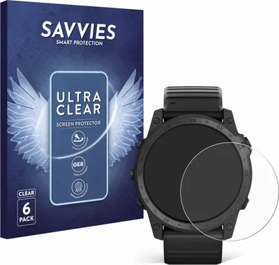Produktbild von 6x Für Garmin Tactix 7 AMOLED Schutzfolie Savvies Displayschutz Display Schutz Folie Klar Transparent