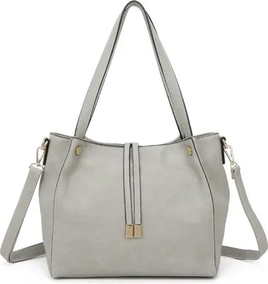 Produktbild von Gallantry Damen Handtasche in Grau - Trendige Schultasche, Schultertasche, Crossbody und Arbeitstasche