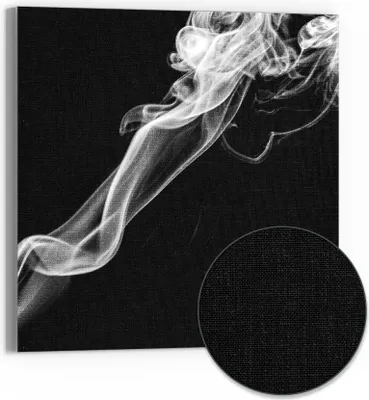 Produktbild von DEQORI Hybrid Leinwand Bild 50x50 cm 'Ätherische Eleganz' Wandbild Glas flach modern