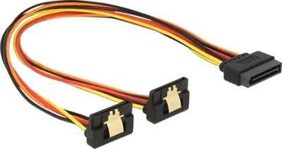Obrázek produktu pro DeLOCK 60159, 0,3 m, SATA I, SATA 15-pin, Samec/samice, Vícebarevný, Přímý