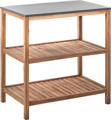 Obrázek produktu pro BELIANI Venkovní kuchyňský regál hnědý akáciové dřevo 80 x 50 x 83 cm policový regál zahrada letní kuchyně