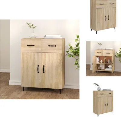 Image de vidaXL Sideboard Chêne Sonoma 69,5x34x90 cm Bois composite - Sideboards
