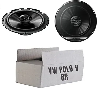 Produktbild von VW Polo 6R Front Heck - Lautsprecher Boxen Pioneer TS-G1720F - 16,5cm 2-Wege Koax Koaxiallautsprecher Auto Einbausatz - Einbauset
