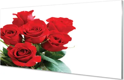 Produktbild von Glasbilder 100x50 Wandkunst Rosenstrauß