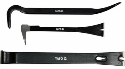 YATO Brechstangen-Set 3-teilig mit Ausziehern, gehärtet