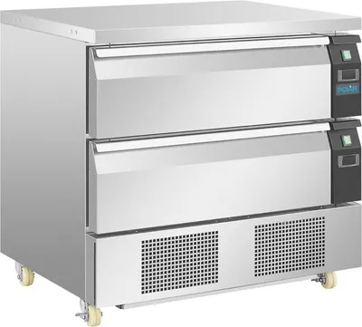 Produktbild von Polar Serie U Unterbaukühl- Und Tiefkühltisch Mit 2 Schubladen 4X Gn1/1