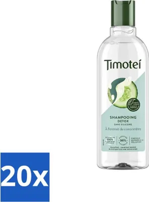 Zdjęcie produktu dla Timotei - Szampon - Detox - Wyciąg z ogórka - 300 ml - Opakowanie ekonomiczne - 20 sztuk