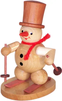 Obrázok produktu pre Vianočná dekorácia snehuliak na lyžiach ŠxVxH 5x8x7cm NOVINKA