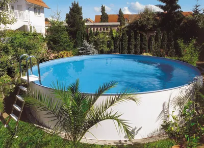 Produktbild von Rundpool Becken-Set 120 cm Tiefe (SW:0,6 IH:0,6) Rundpool Becken-Set 300x120 cm (SW:0,6 IH:0,6)