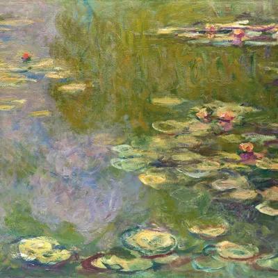 Produktbild von Claude Monet Kunstdruck Bild - Seerosen, 1919 (100 x 100 cm)