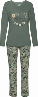 Produktbild von LASCANA Pyjama 2 -teilig grün-gemustert Größe 44/46