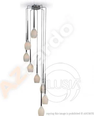 Produktbild von Izza Hängeleuchte Weiß, 56 cm Durchmesser, E14, höhenverstellbar bis 260 cm