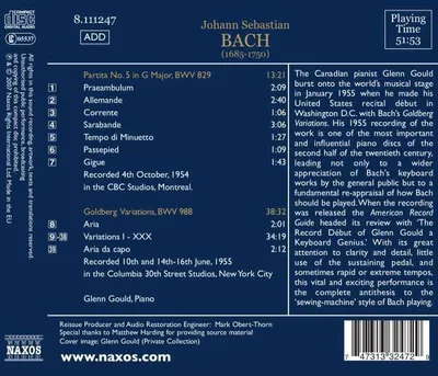 Obrázok produktu pre Johann Sebastian Bach (1685-1750) - Goldberg-Variationen BWV 988 - - (CD / G)
