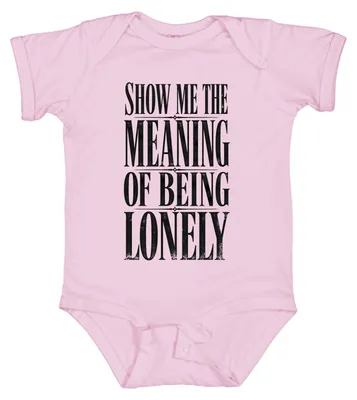 Productafbeelding van Show Me The Meaning Of Being Lonely: Popmuziek van een jongensband uit de jaren '90. Babybody, roze, maat 12/18