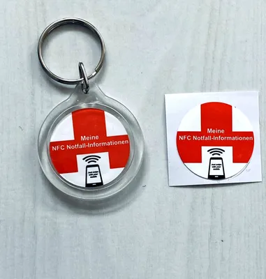 Produktbild von 1 NFC-NTag215 Set, ideal für Deine Notfall-Informationen geeignet!