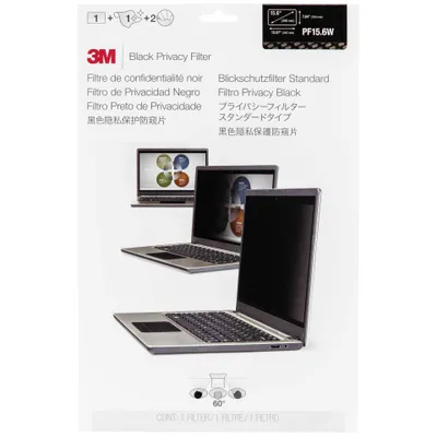 Produktbild von 3M Blickschutzfilter for 15.6" Laptops 16:9 with COMPLY - Blickschutzfilter für Notebook - 39,6 cm Breitbild (15,6" Breitbild) - Schwarz