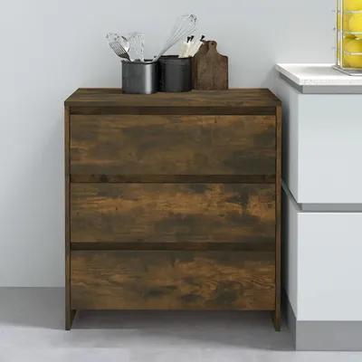 Obrázek produktu pro vidaXL Příborník Kouřový dub 70x41x75 cm Dřevěná konstrukce