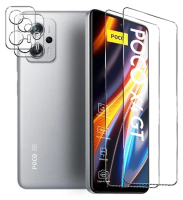 Produktbild von Panzerglas für Xiaomi Poco X4 GT Schutzfolie 2x Kamera Schutzglas Folie 2x Panzerfolie