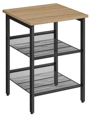 Image de Table d'appoint multifonction Sonoma de style industriel avec étagères