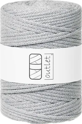Obrázok produktu pre Svetlosivá pletená šnúra 5 mm 100 m OUTLET