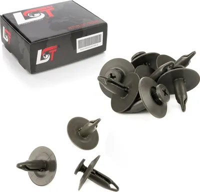Produktbild von 10x Stoßstangen Halter Clips für NISSAN dunkelgrau Ø 6,5mm