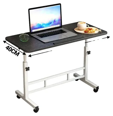 Immagine prodotto di Scrivania in piedi, regolabile in altezza, postazione di lavoro mobile, nero - 60 x 40 cm