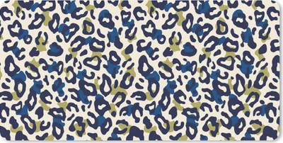 Produktbild von MuchoWow® Schreibtischunterlage Panther - Design - Blau - Grün 80x40 cm - XXL Mauspad - Gaming Mauspad