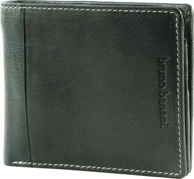 Produktbild von bruno banani Leder Geldbörse Wallet Black schwarz