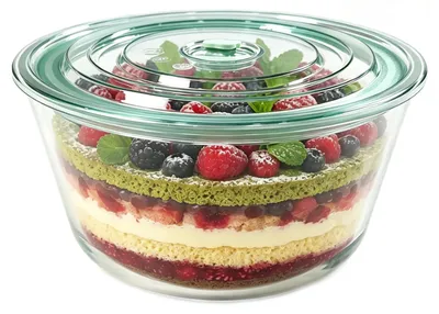Dessertschalen 800 ml, Borosilikatglas, mit Deckel
