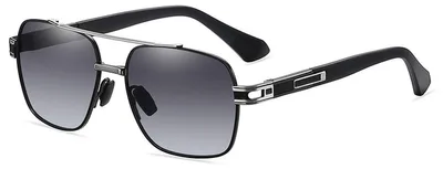 Produktbild von Polarisierte Sonnenbrille Retro Metall Uni, 1 Stück, Polarisiertes Objektiv Mit UV-Schutz, Für Outdoor Aktivitäten Und Stylishen Alltag