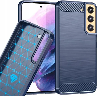 Image de Coque Carbon Case Samsung Galaxy S23+ Coque silicone flexible Carbon Case Bleu