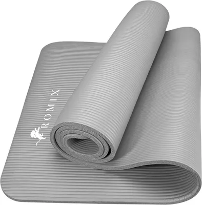 Obrázek produktu pro Silná ekologická podložka na jógu 15 mm - protiskluzová fitness podložka pro domácnost a tělocvičnu - ideální pro jógu, pilates a meditaci