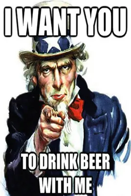 Produktbild von vianmo Holzschild 18x12 cm i want you to drink beer with me