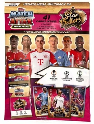 Produktbild von Mega Multipack Gamepack Star Ballers 2023/24 Football Cards