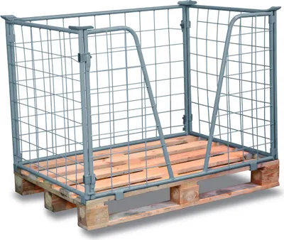 Produktbild von Variofit Palettenaufsatz Typ 63, verzinkt, Abmaße:1200x1000 mm, Nutzhöhe:1600 mm