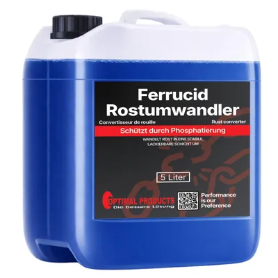 Produktbild von Ferrucid Rostumwandler mit Schutzschicht Industriequalität ROSTLÖSER für alle Metalle 5 Liter